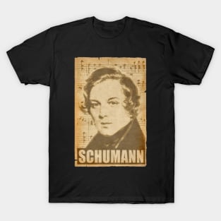 Robert Schumann musical notes T-Shirt